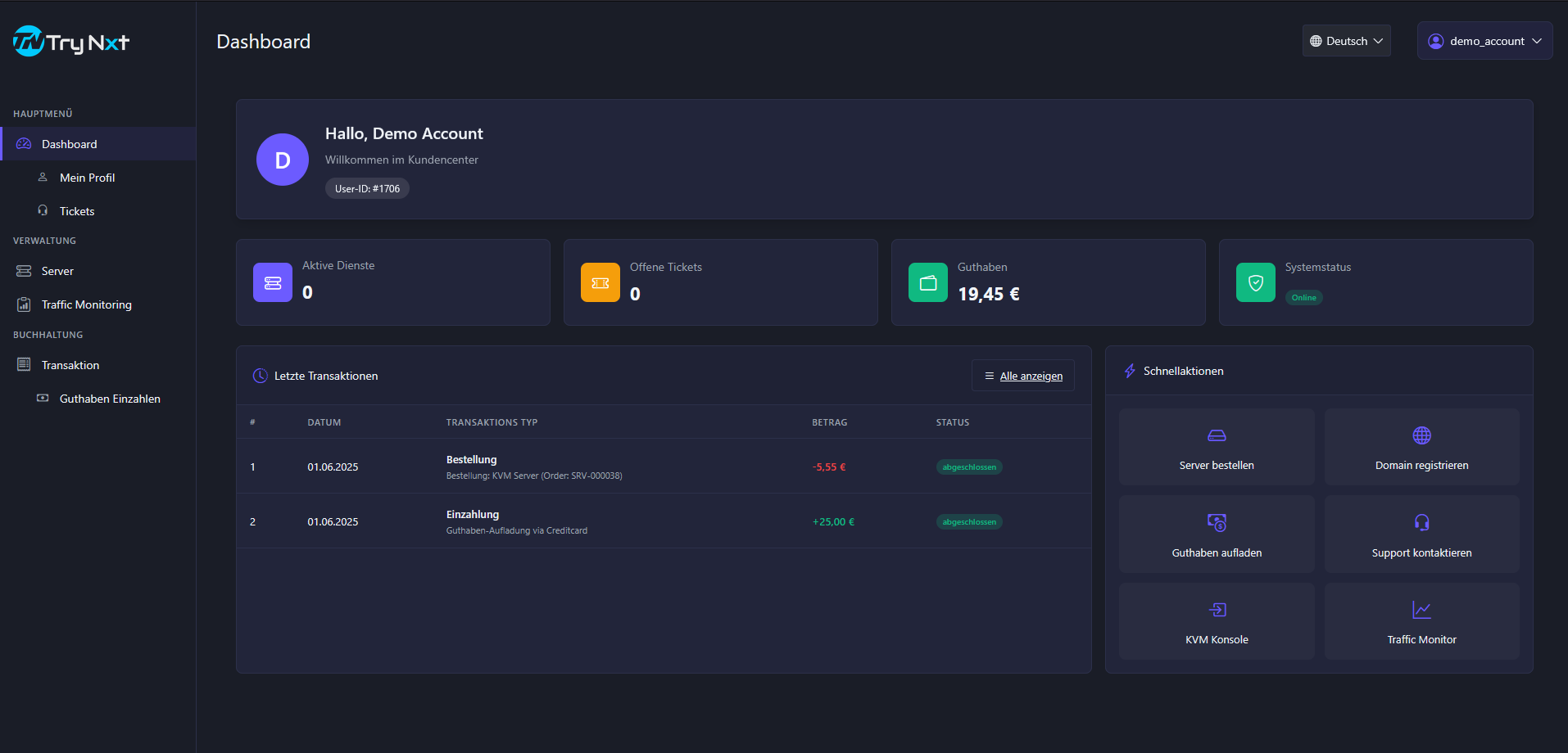 KVM Hosting